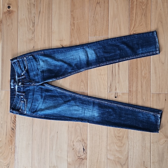 Silver Jeans AIKO Skinny in Dark Wash Blue Denim, Size 27 - Picture 2 of 16